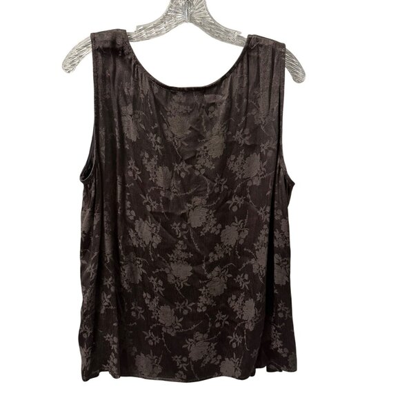 Violet Kay Rayon Floral Sleeveless Top XL Blend blouse - Picture 9 of 13